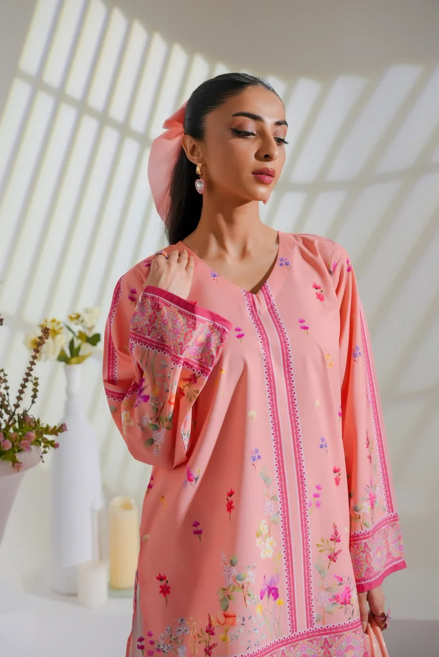 Dhaga Women Pret Printed 2 Piece Soft Crepe Bella SS25DSP267 - Summer Collection