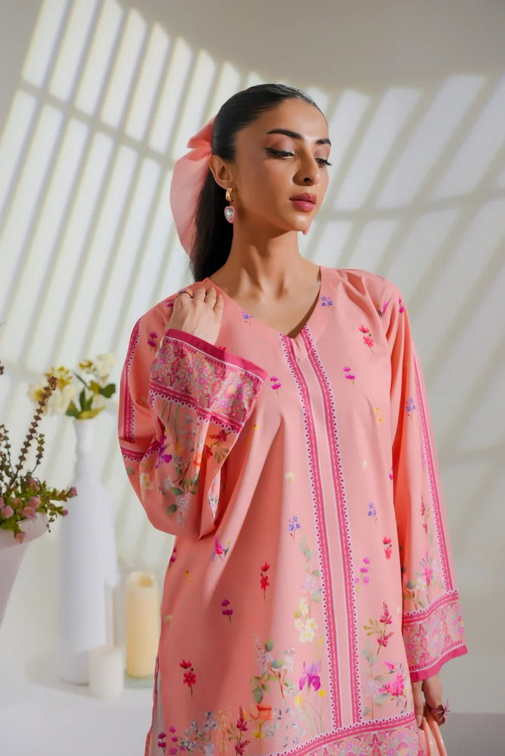 Dhaga Women Pret Printed 2 Piece Soft Crepe Bella SS25DSP267 - Summer Collection