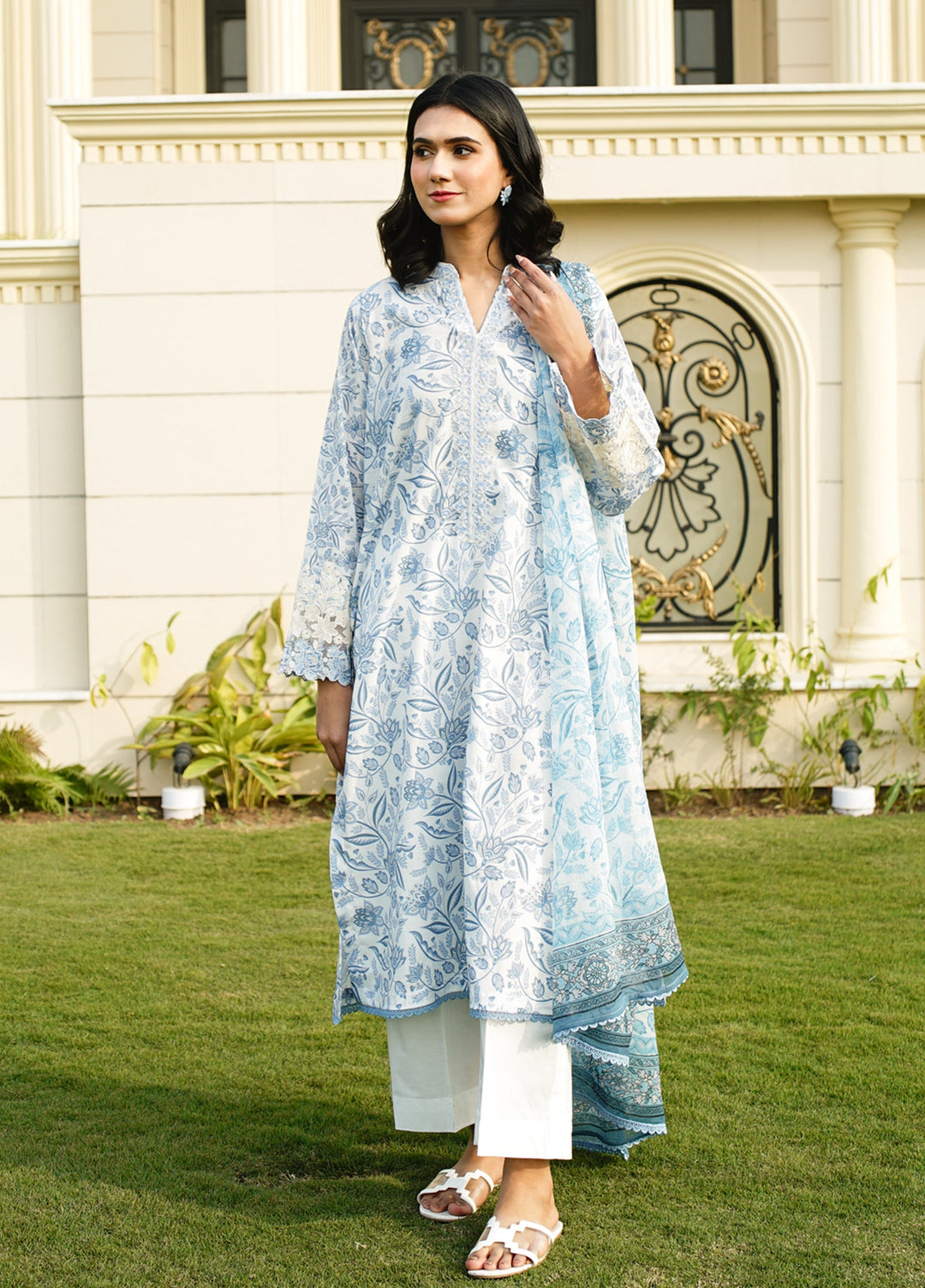 Zyna Unstitched Printed Lawn 3 Piece Suit ZY26ULP Ariya - Casual Collection