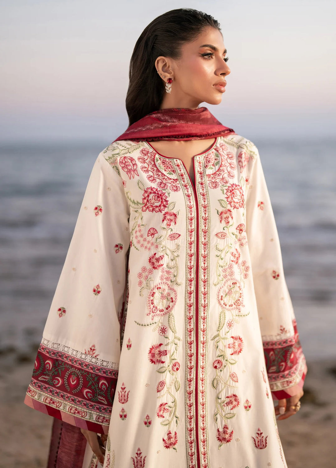 Layana by Xenia Formals Unstitched Embroidered Lawn 3 Piece Suit XE26ULL D-1 Rasa - Summer Collection