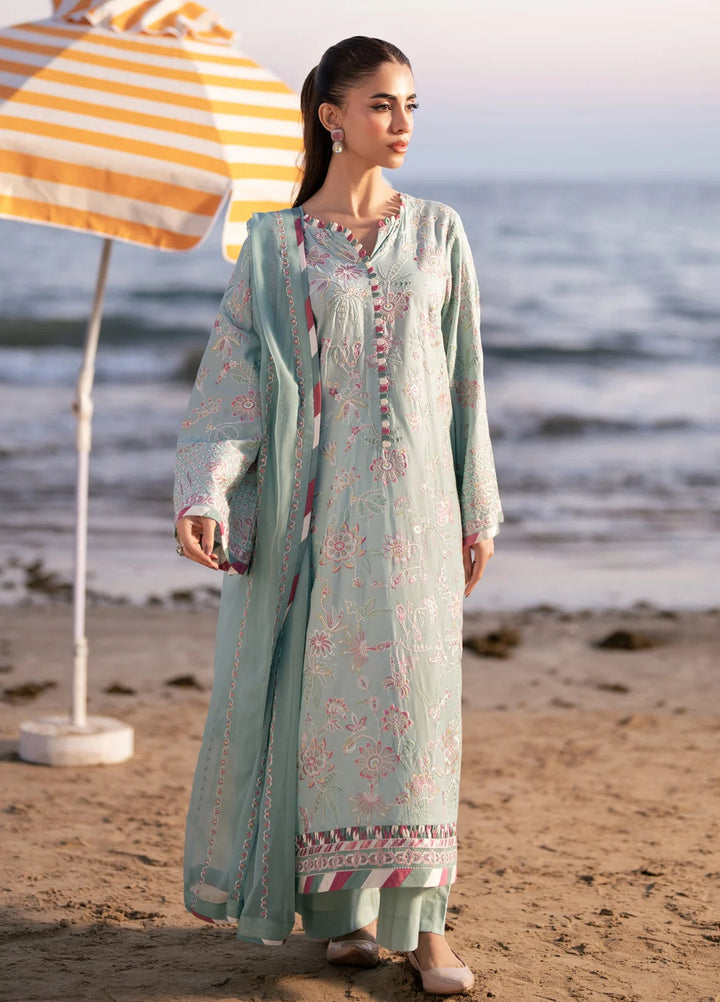 Layana by Xenia Formals Unstitched Embroidered Lawn 3 Piece Suit XE26ULL D-8 Dahr - Summer Collection