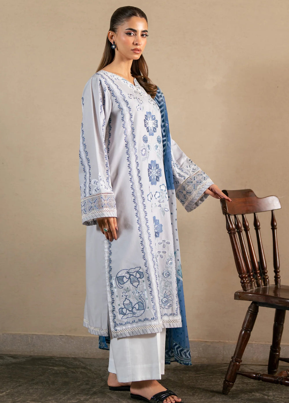 Layana by Xenia Formals Unstitched Embroidered Lawn 3 Piece Suit XE26ULL D-11 Hasti - Summer Collection