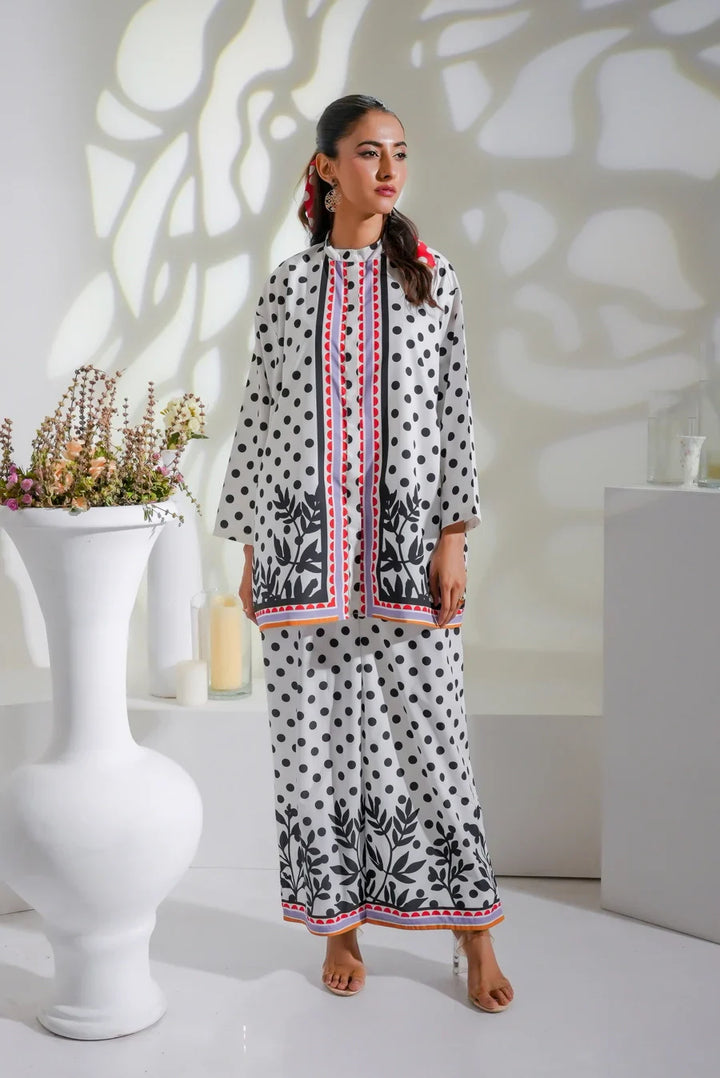 Dhaga Women Pret Printed 2 Piece Soft Crepe Raven SS24DSP - Summer Collection