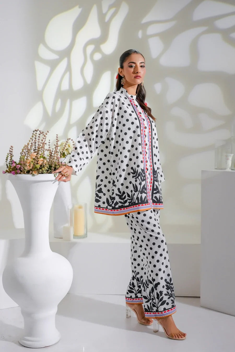 Dhaga Women Pret Printed 2 Piece Soft Crepe Raven SS24DSP - Summer Collection