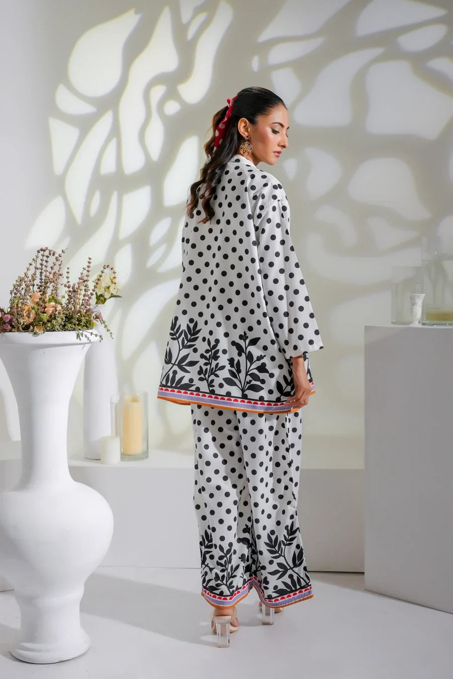 Dhaga Women Pret Printed 2 Piece Soft Crepe Raven SS24DSP - Summer Collection