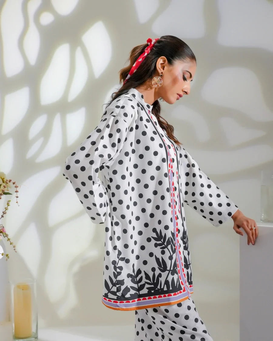 Dhaga Women Pret Printed 2 Piece Soft Crepe Raven SS24DSP - Summer Collection