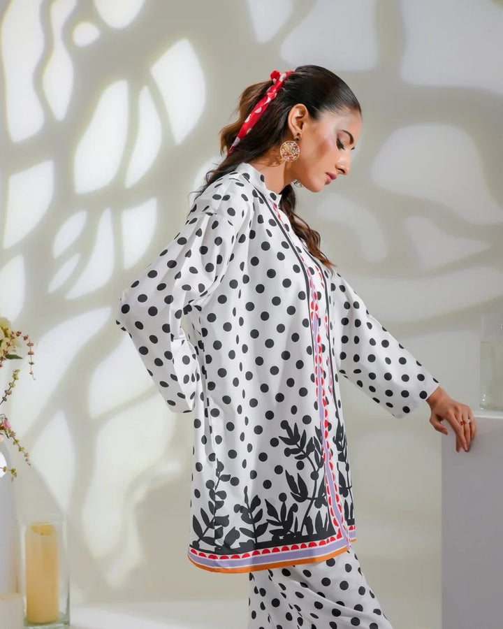 Dhaga Women Pret Printed 2 Piece Soft Crepe Raven SS24DSP - Summer Collection