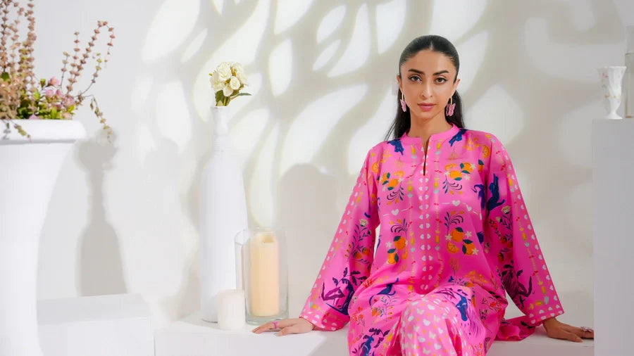 Dhaga Women Pret Printed 2 Piece Soft Crepe Claire SS25DSP288 - Summer Collection