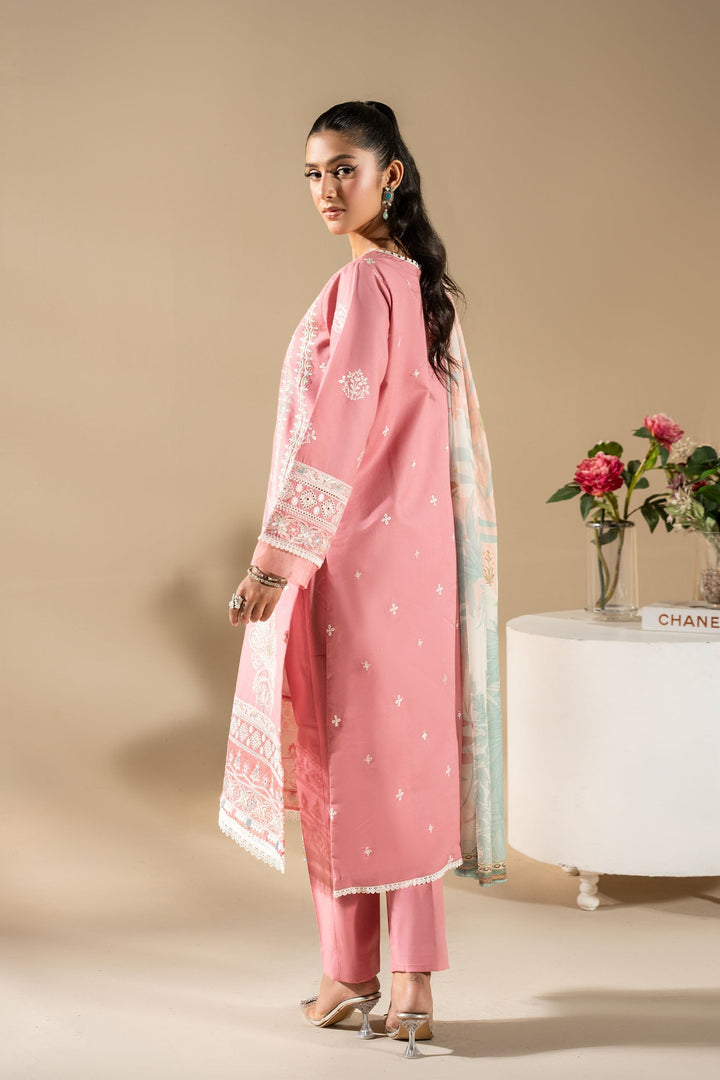 La Elise Women RTW Embroidered Lawn 3 Piece Suit P000154 Leia - Casual Collection