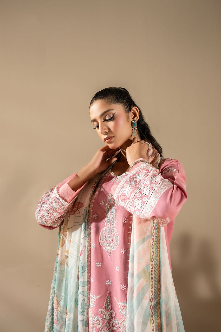 La Elise Women RTW Embroidered Lawn 3 Piece Suit P000154 Leia - Casual Collection