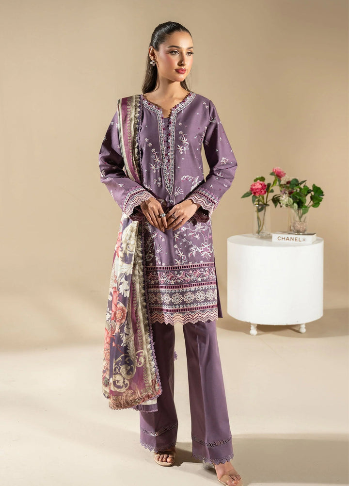La Elise Women RTW Embroidered Lawn 3 Piece Suit P000278 Nahl - Casual Collection
