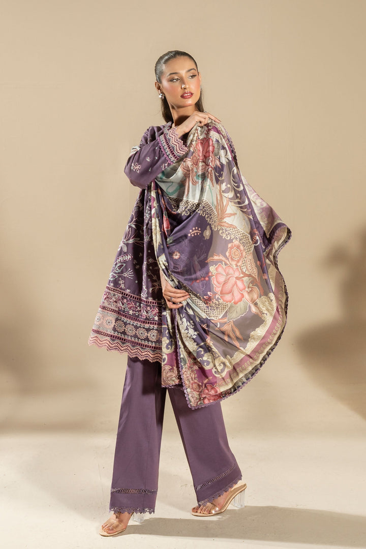 La Elise Women RTW Embroidered Lawn 3 Piece Suit P000278 Nahl - Casual Collection