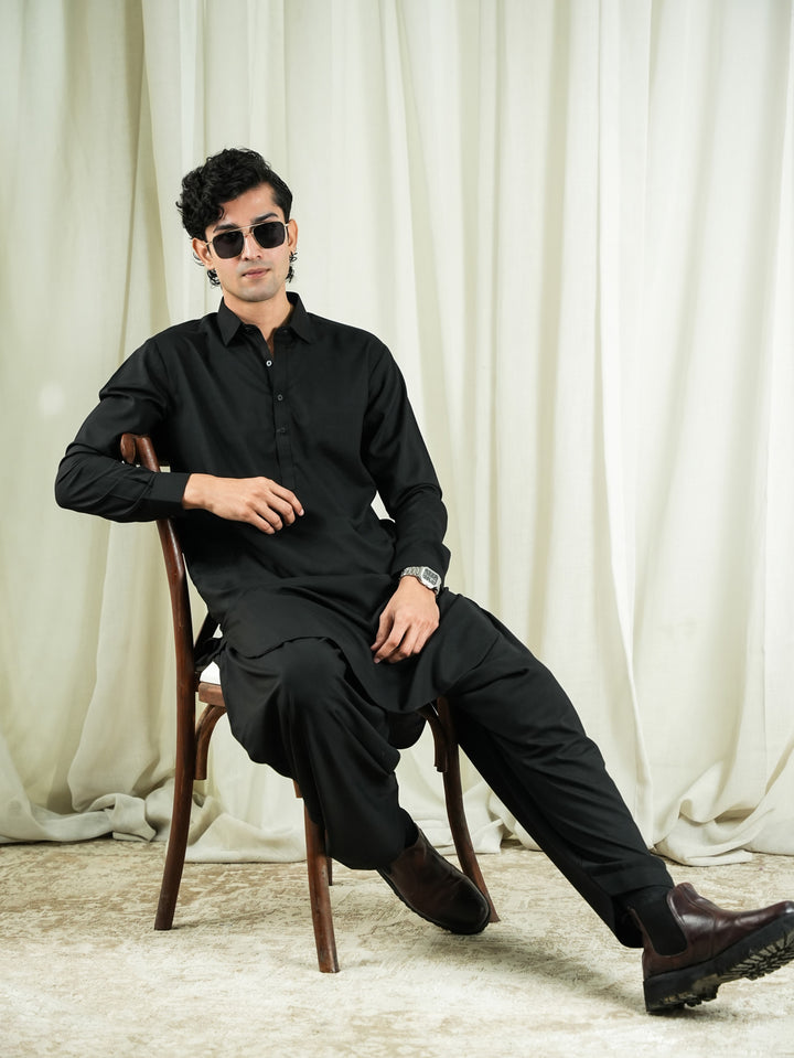 Unstitched SHAH JAHAN Jet Black Festive Collection