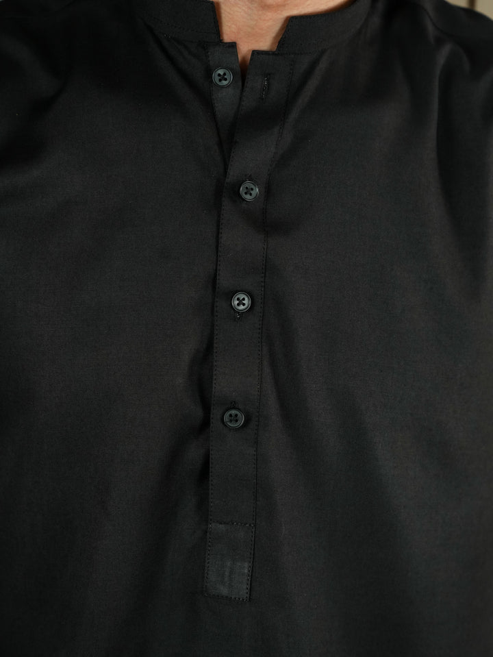 Siyah Men Unstitched NAWAZISH - نوازش Glossy Black