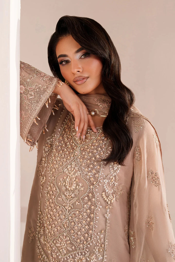Alizeh Fashion Unstitched Embroidered Chiffon 3 Piece Suit AF26UCF AF-BHM-4064-Cove - Festive Collection