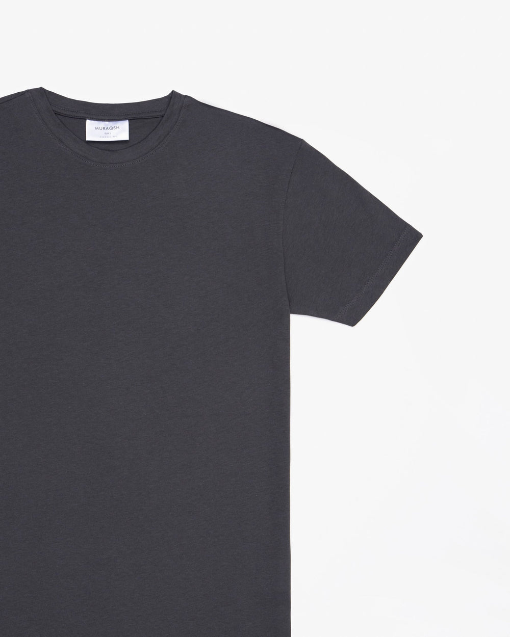 Muraqsh Ready To Wear Solids Cotton Men Grey Basic Thirt ABD-GBT - Summer Collection