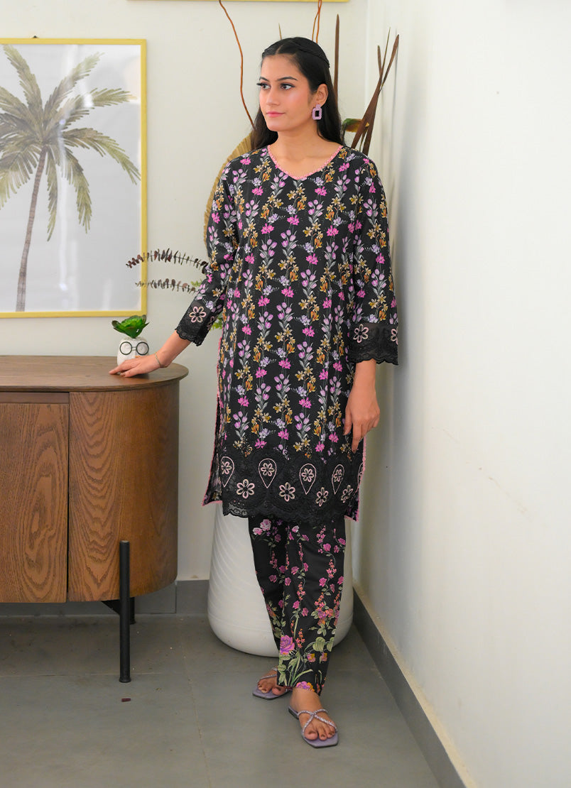 Farasha by Ishq e Rang RTW Embroidered Lawn 2 Piece Suit Shadow Luxe Casual Collection