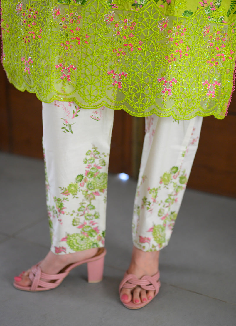 Farasha by Ishq e Rang RTW Embroidered Lawn 2 Piece Suit Olive Whisper Casual Collection