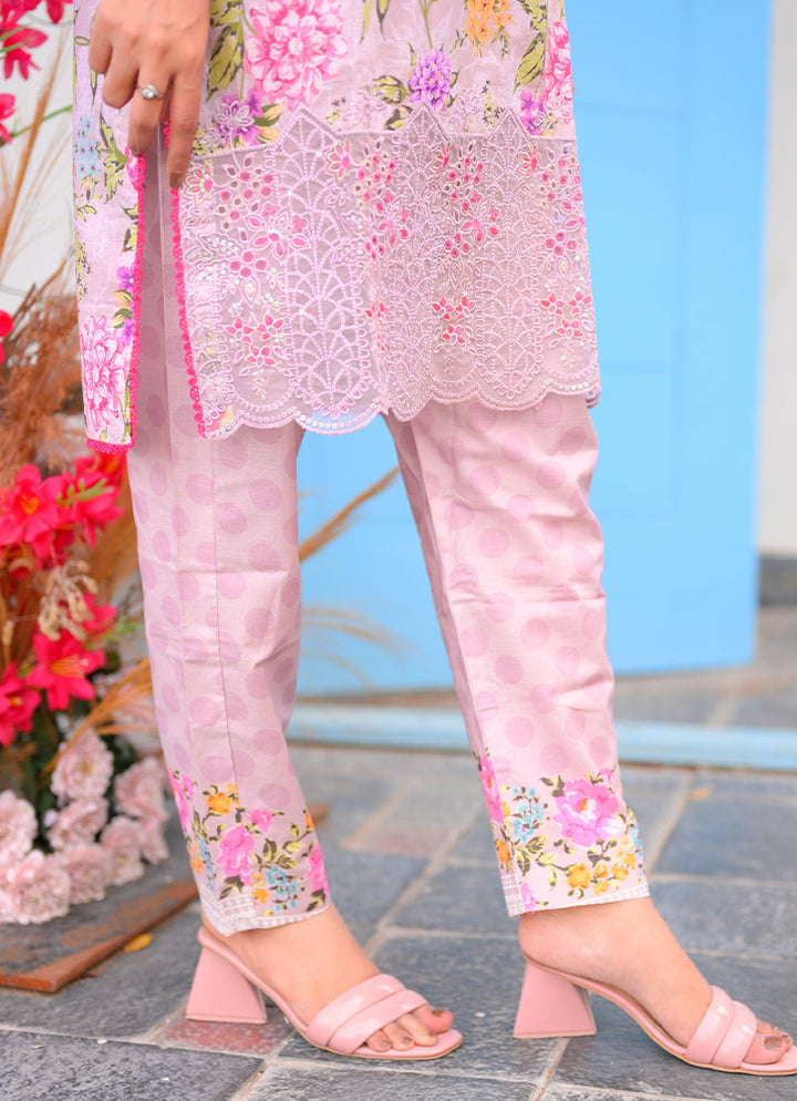 Farasha by Ishq e Rang RTW Embroidered Lawn 2 Piece Suit Lilac Dream Casual Collection