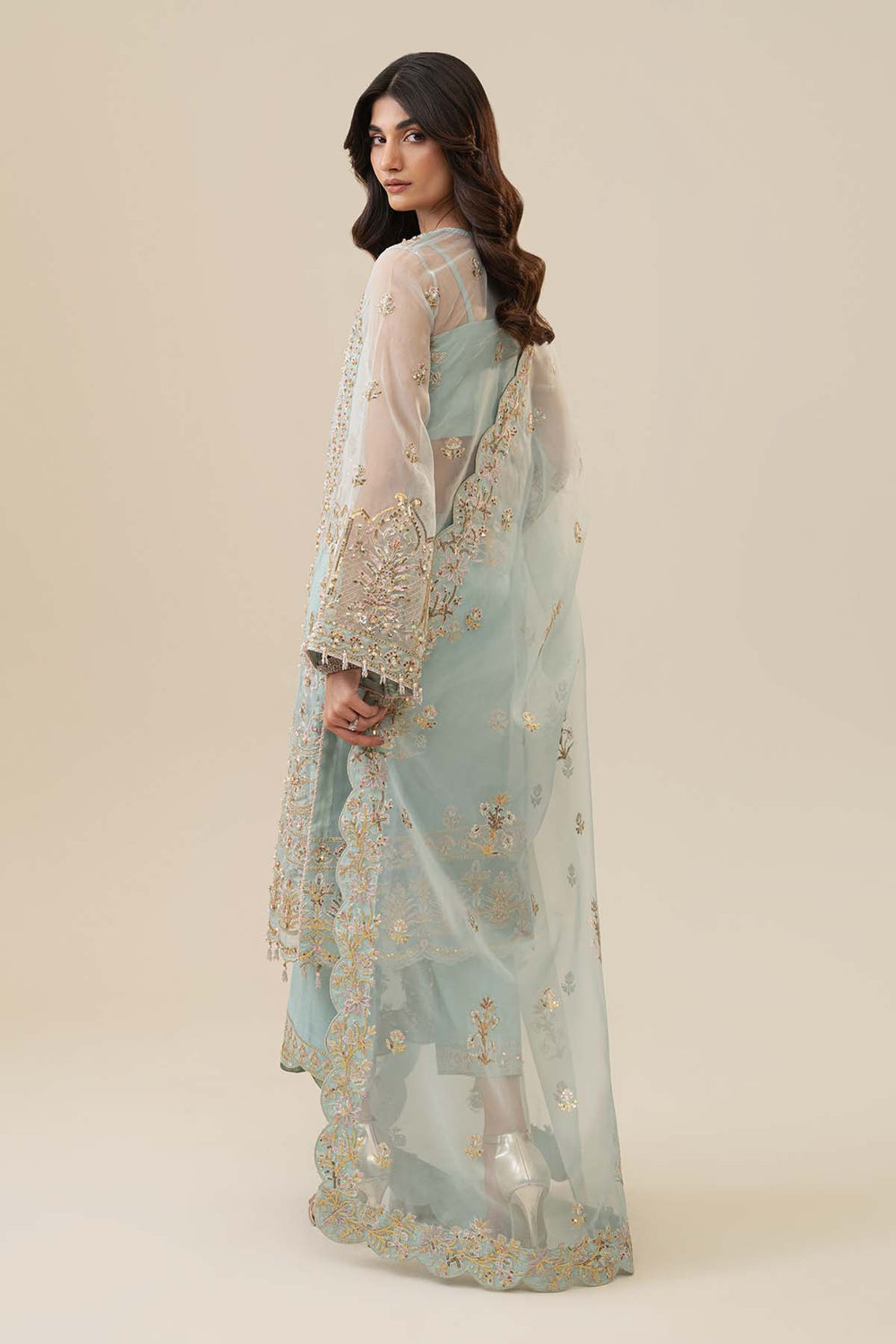 Etoile Filante by Enzo RTW Hand work Organza 3 Piece Suit LUBOV Wedding Collection