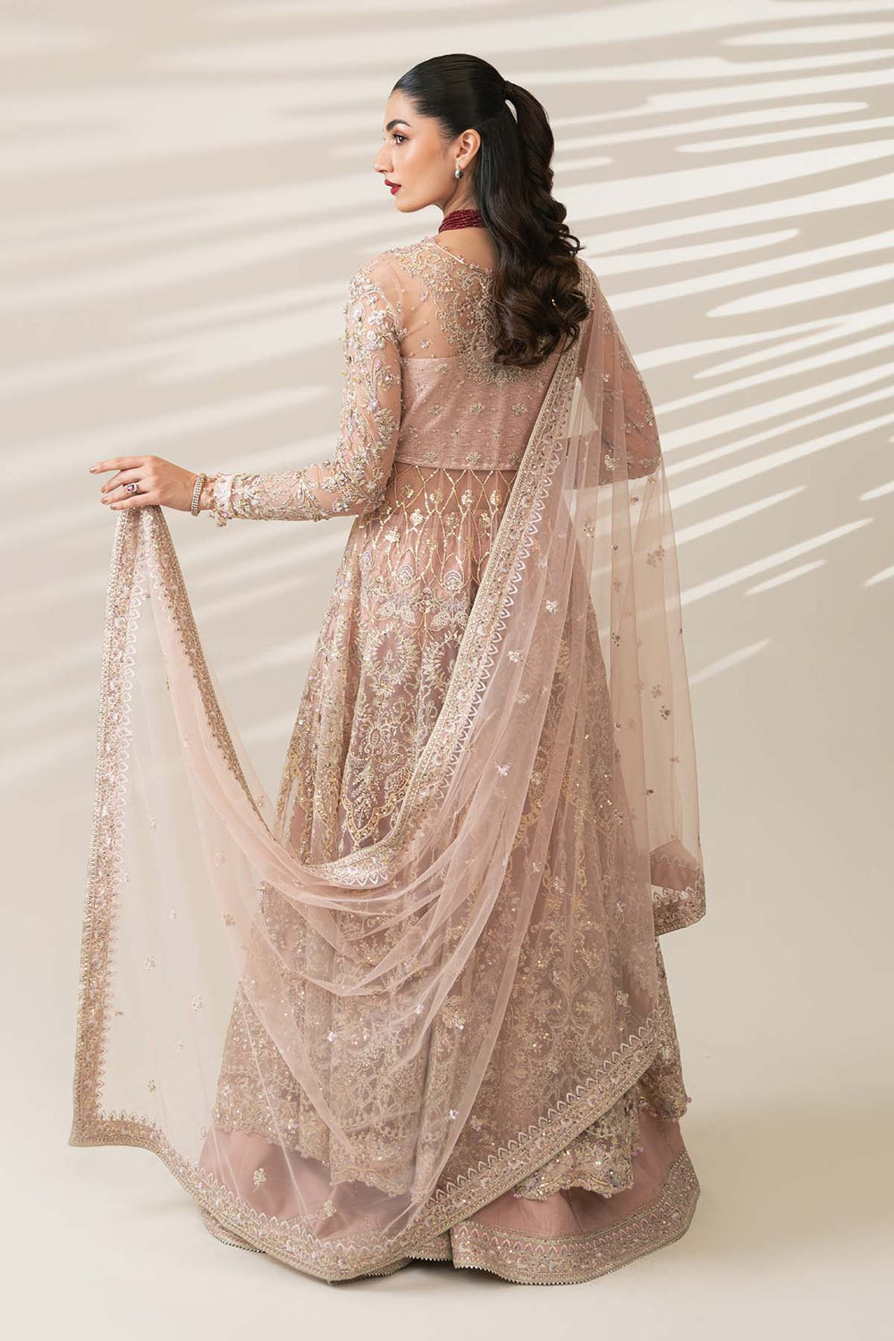 Etoile Filante by Enzo RTW Hand work Bareeze Net 3 Piece Suit ROISIN Wedding Collection