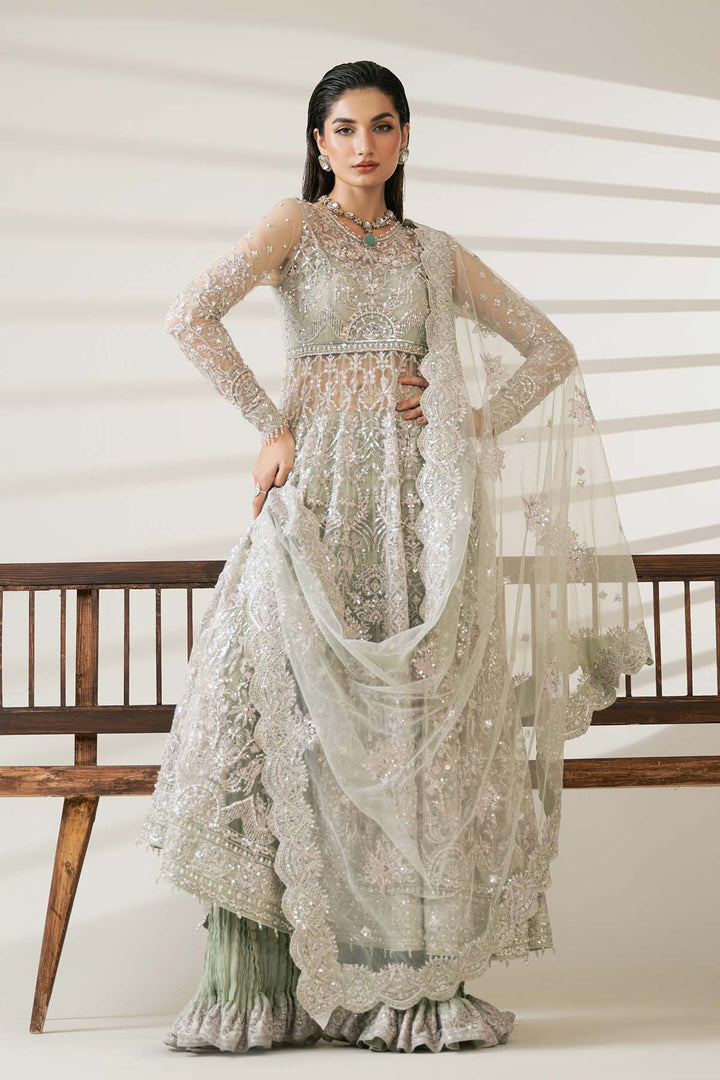 Etoile Filante by Enzo RTW Hand work Bareeze Net 3 Piece Suit AMARI Wedding Collection