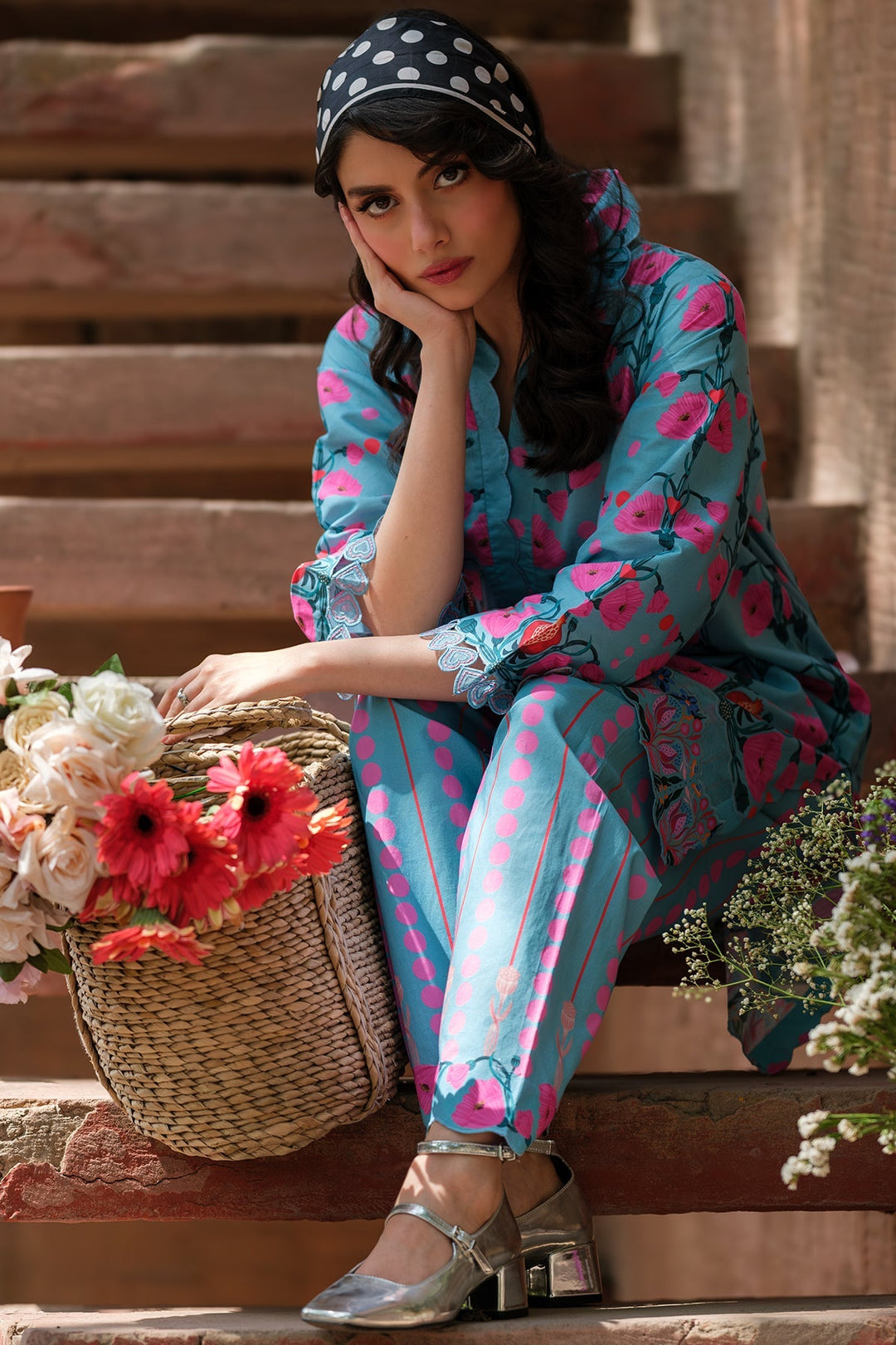 Print Muse by Sahar Women RTW Printed Cambric 2 Piece Suit Tropical Bloom - Casual Collection