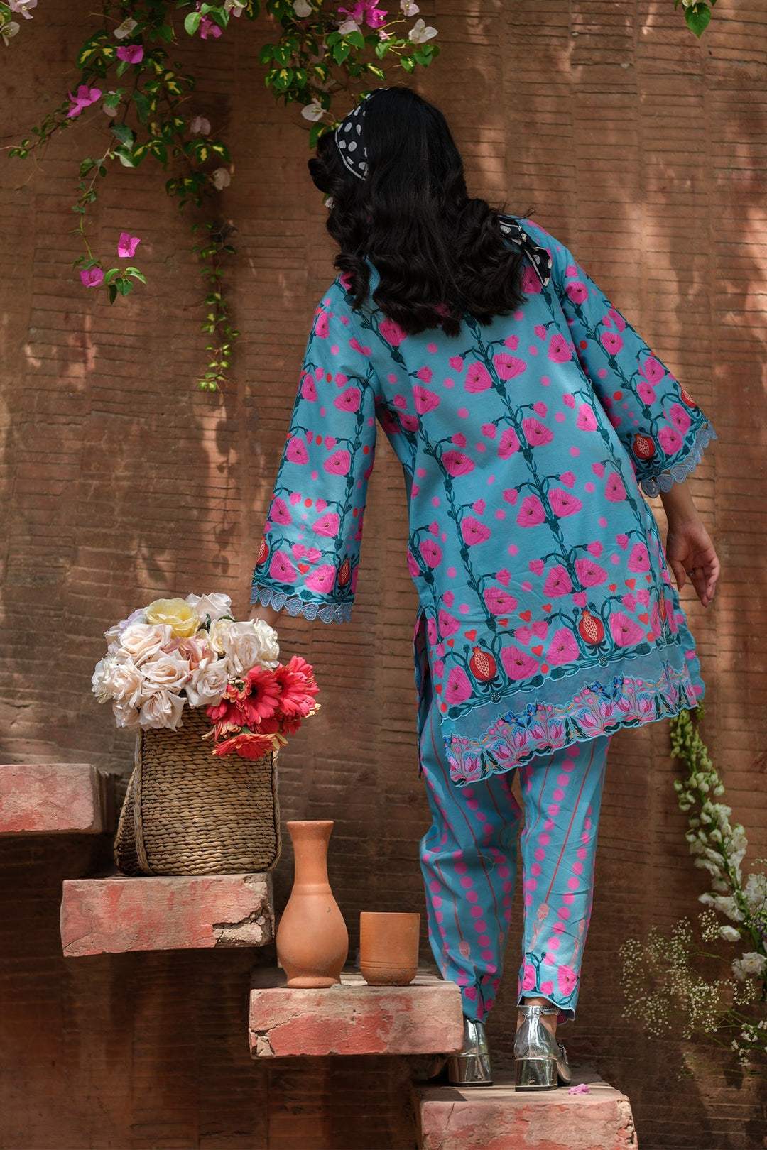 Print Muse by Sahar Women RTW Printed Cambric 2 Piece Suit Tropical Bloom - Casual Collection