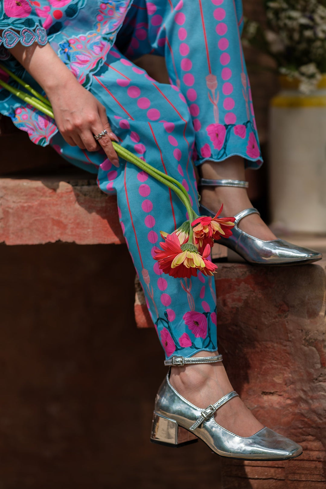 Print Muse by Sahar Women RTW Printed Cambric 2 Piece Suit Tropical Bloom - Casual Collection