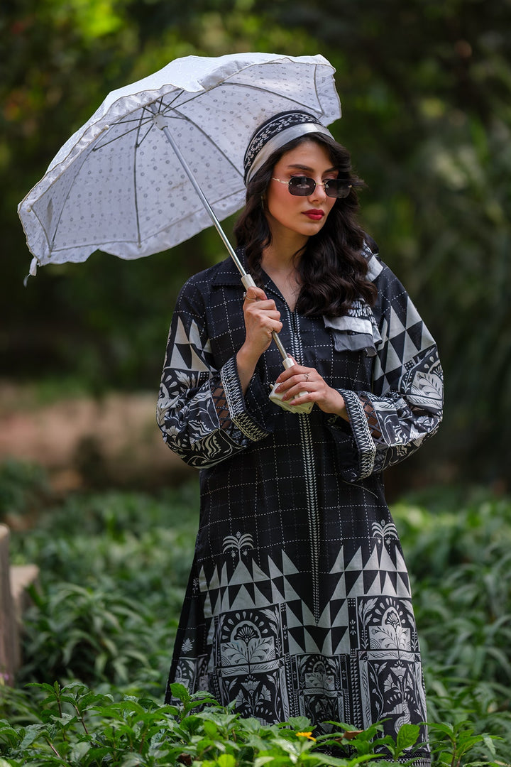 Print Muse by Sahar Women RTW Printed Cambric 2 Piece Suit Monochrome Mosaic - Casual Collection