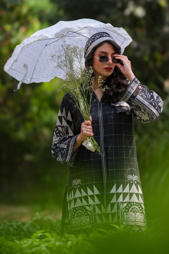 Print Muse by Sahar Women RTW Printed Cambric 2 Piece Suit Monochrome Mosaic - Casual Collection