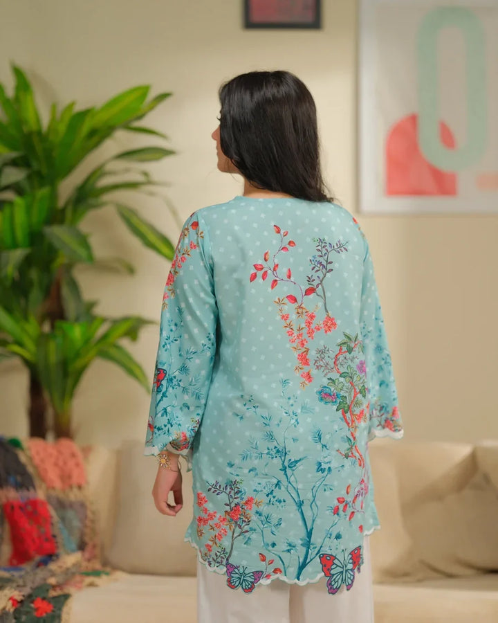 The Switch Edit by Dhaga RTW Printed Cambric 2 Piece Suit Fire Casual Collection