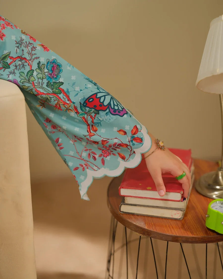 The Switch Edit by Dhaga RTW Printed Cambric 2 Piece Suit Fire Casual Collection
