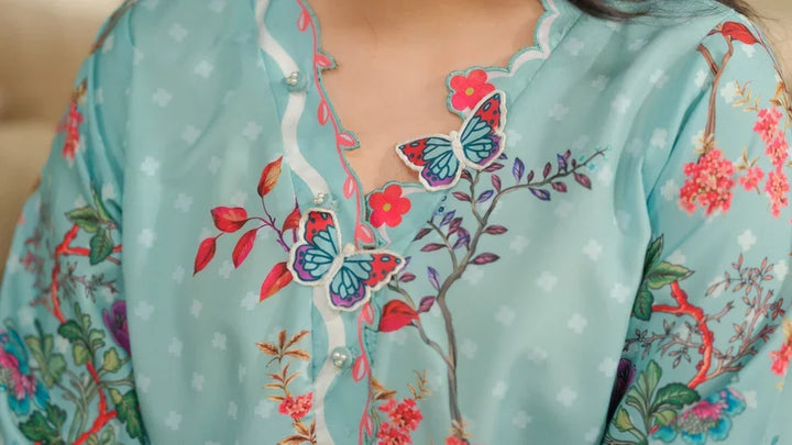 The Switch Edit by Dhaga RTW Printed Cambric 2 Piece Suit Fire Casual Collection