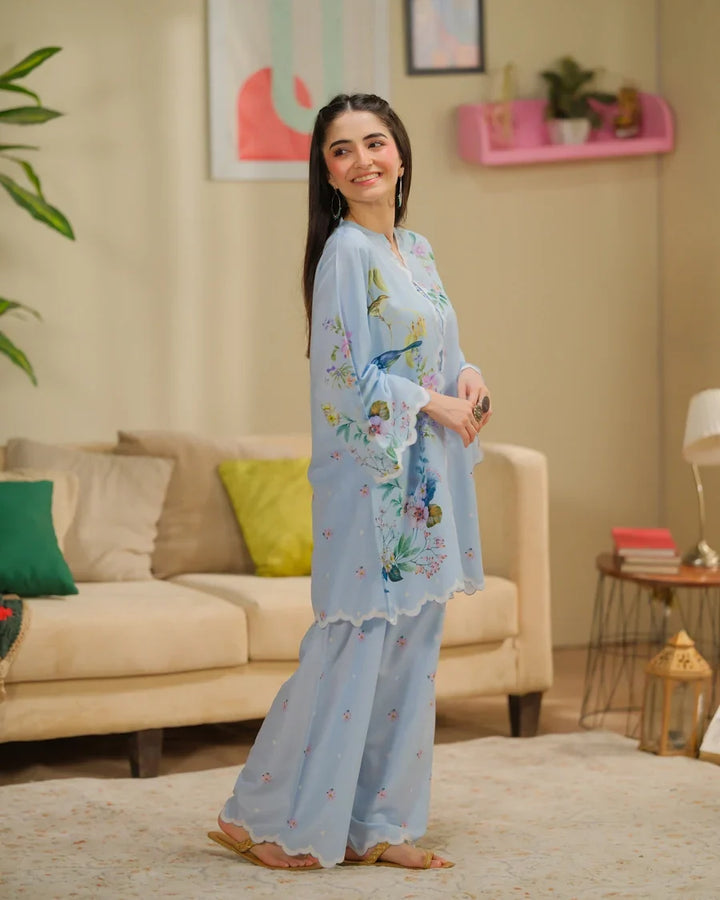 The Switch Edit by Dhaga RTW Printed Cambric 2 Piece Suit Rizz Casual Collection
