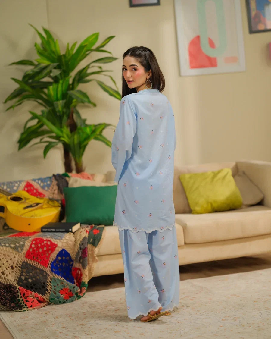 The Switch Edit by Dhaga RTW Printed Cambric 2 Piece Suit Rizz Casual Collection
