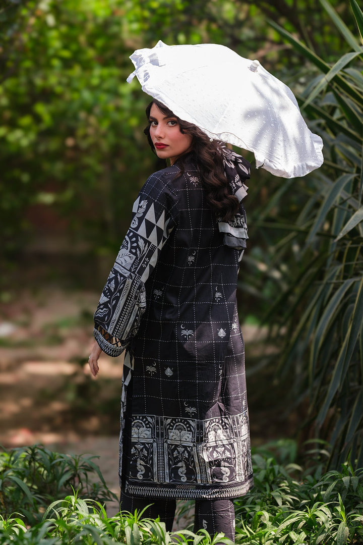 Print Muse by Sahar Women RTW Printed Cambric 2 Piece Suit Monochrome Mosaic - Casual Collection
