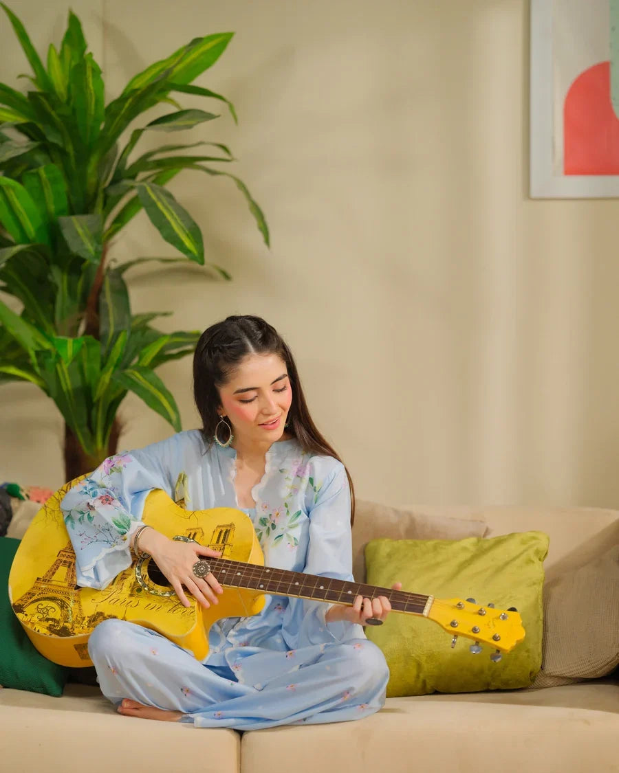 The Switch Edit by Dhaga RTW Printed Cambric 2 Piece Suit Rizz Casual Collection