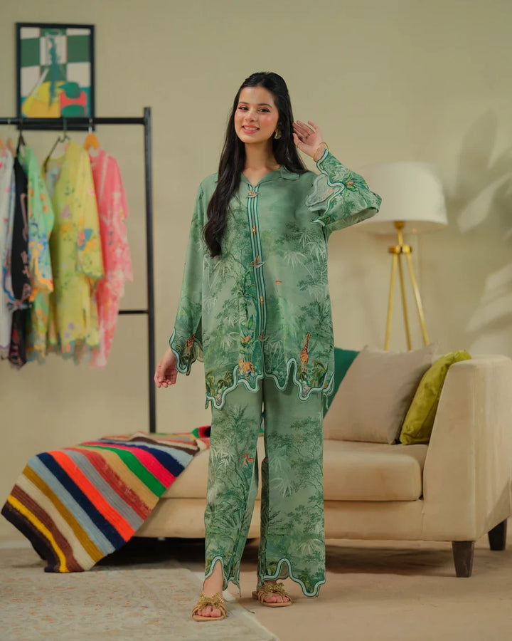 The Switch Edit by Dhaga RTW Printed Cambric 2 Piece Suit Piccolo Casual Collection
