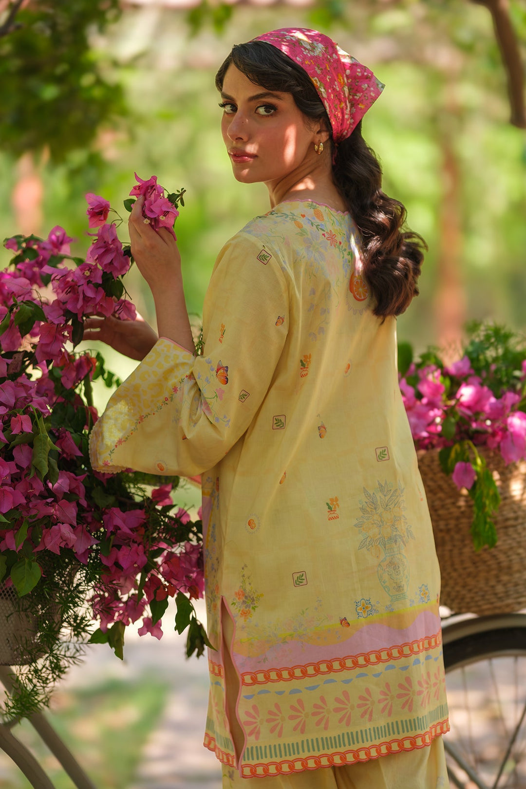 Print Muse by Sahar Women RTW Printed Cambric 2 Piece Suit Sunlit Citrus - Casual Collection