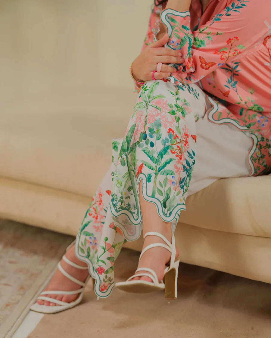 The Switch Edit by Dhaga RTW Printed Cambric 2 Piece Suit Sheesh Casual Collection