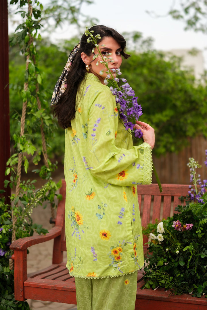 Print Muse by Sahar Women RTW Printed Cambric 2 Piece Suit Lime Blossom - Casual Collection