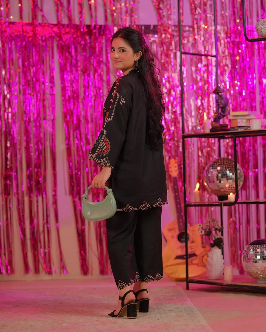 The Switch Edit by Dhaga RTW Printed Cambric 2 Piece Suit Bussin Casual Collection