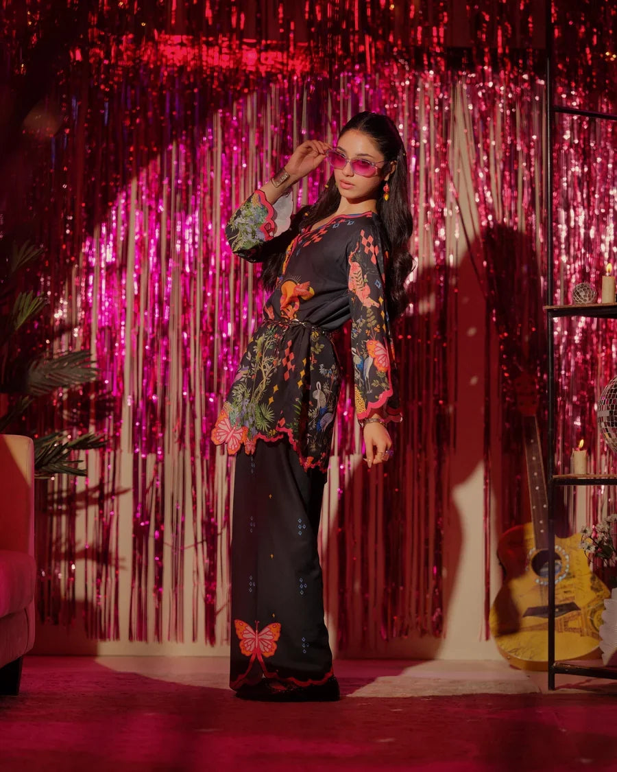 The Switch Edit by Dhaga RTW Printed Cambric 2 Piece Suit Delulu Casual Collection