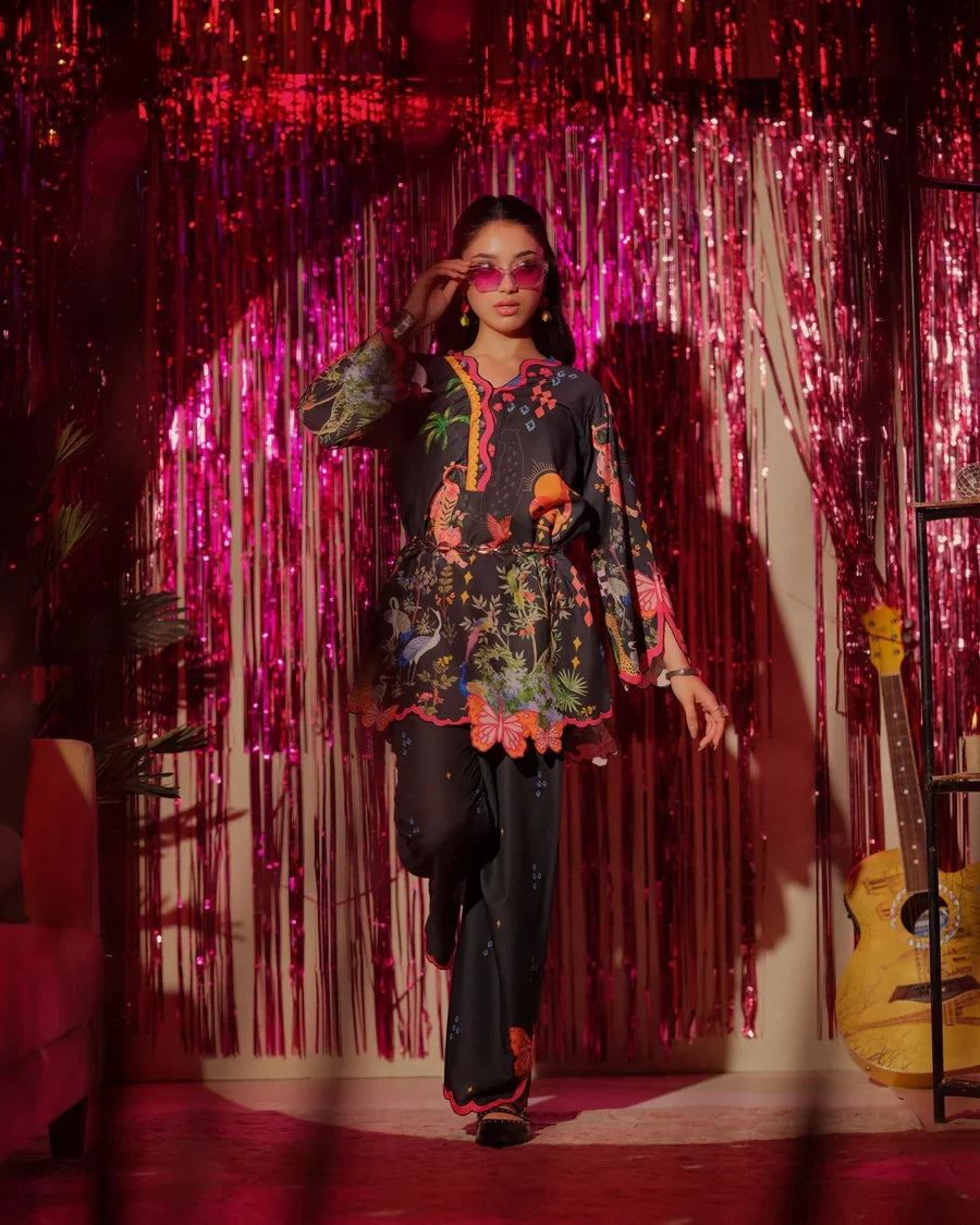 The Switch Edit by Dhaga RTW Printed Cambric 2 Piece Suit Delulu Casual Collection