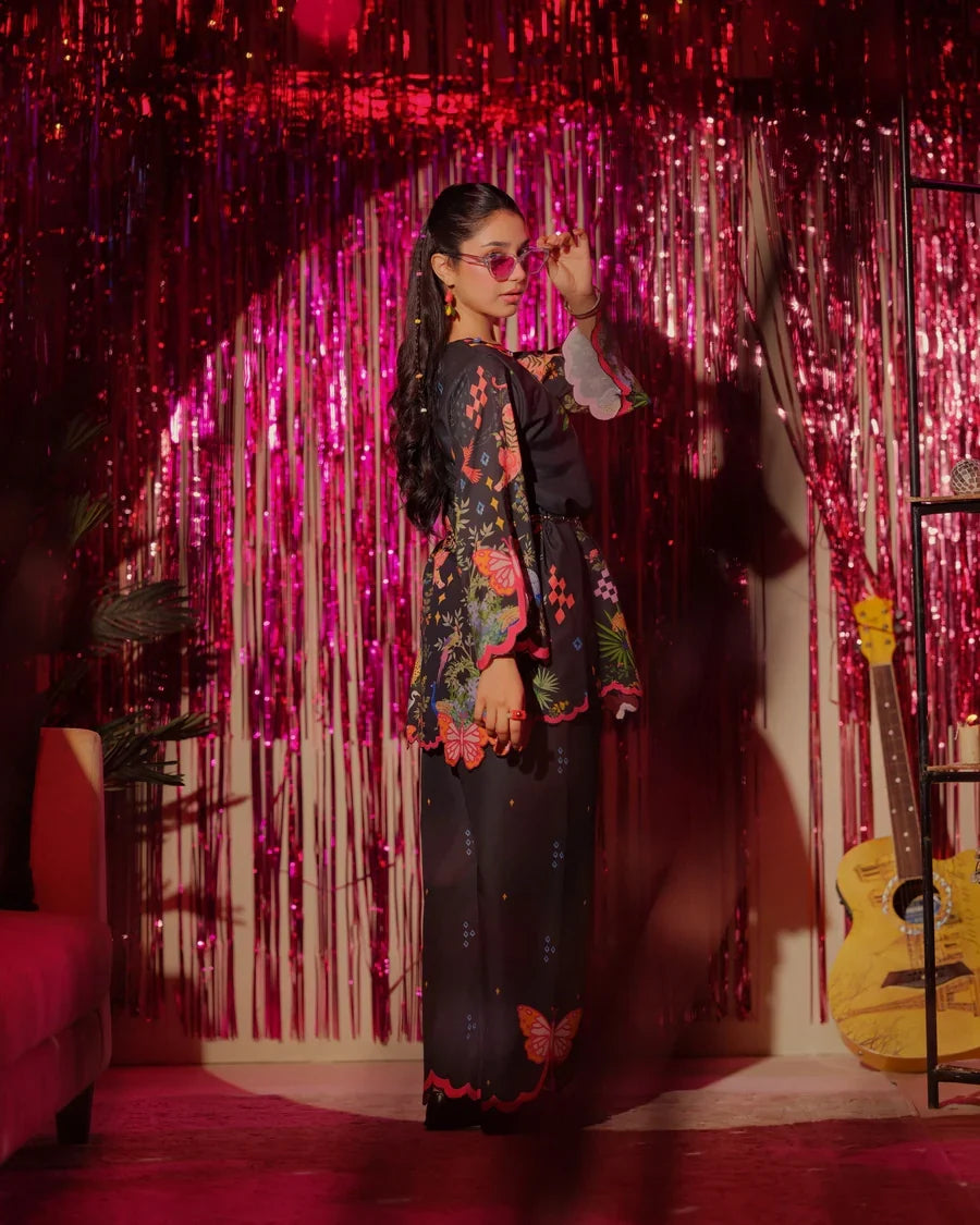 The Switch Edit by Dhaga RTW Printed Cambric 2 Piece Suit Delulu Casual Collection