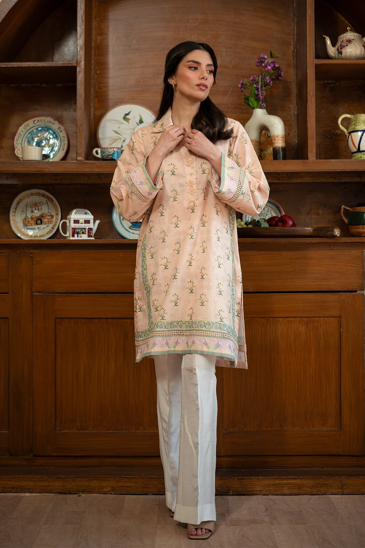 Rhea by Sahar Unstitched Lawn 1 Piece Suit Sand Bloom - Casual Collection