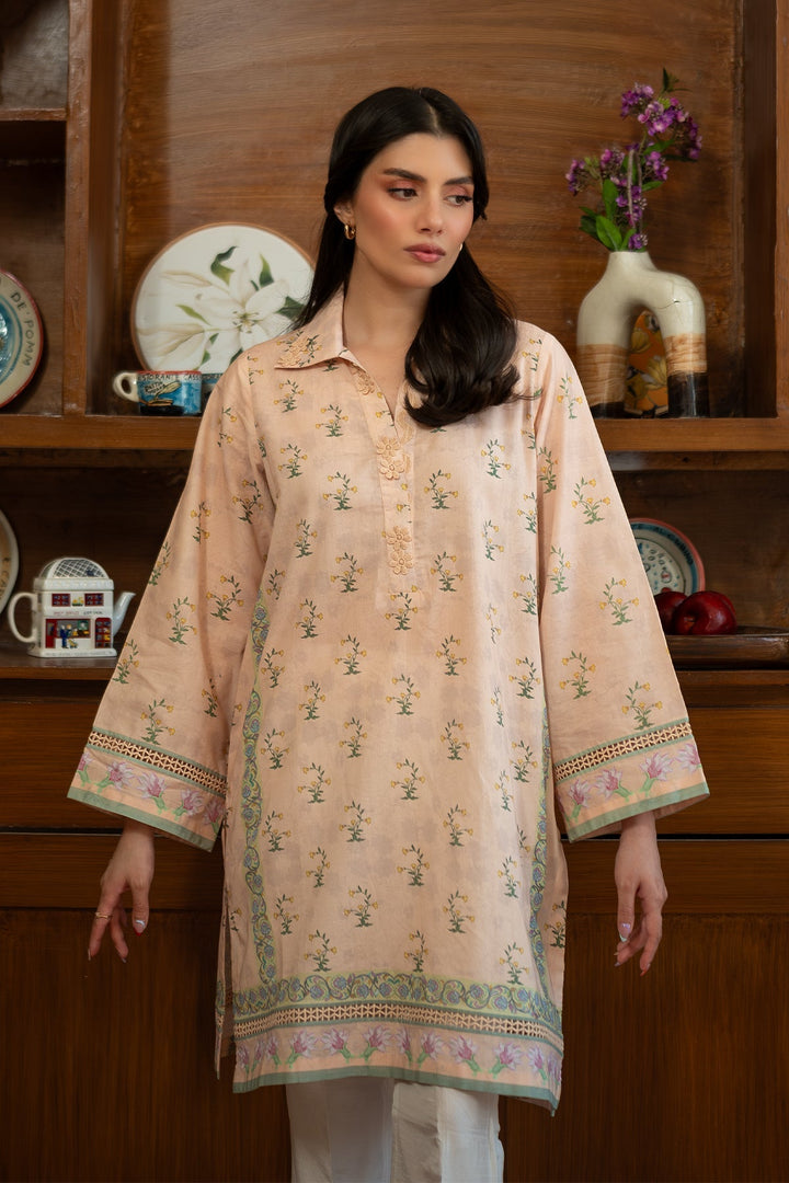 Rhea by Sahar Unstitched Lawn 1 Piece Suit Sand Bloom - Casual Collection