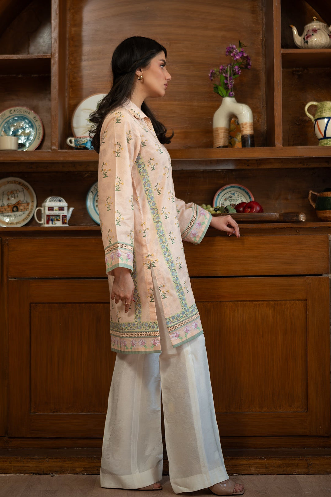 Rhea by Sahar Unstitched Lawn 1 Piece Suit Sand Bloom - Casual Collection