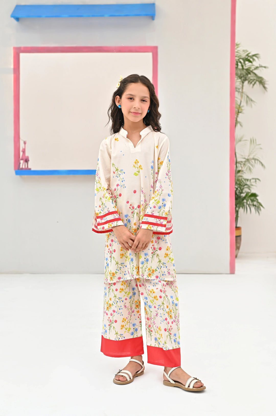 Dhaga Kids Pret Printed Soft Crepe 2 Piece Sienna SS25 - Summer Collection